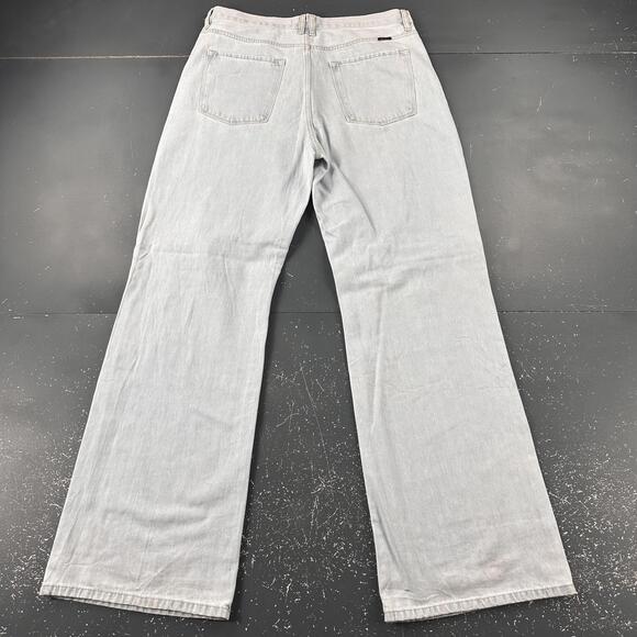 KanCan Jeans Women 36x34 Light Wash Distressed Button Fly Baggy Bell Bottom EUC - Picture 8 of 9